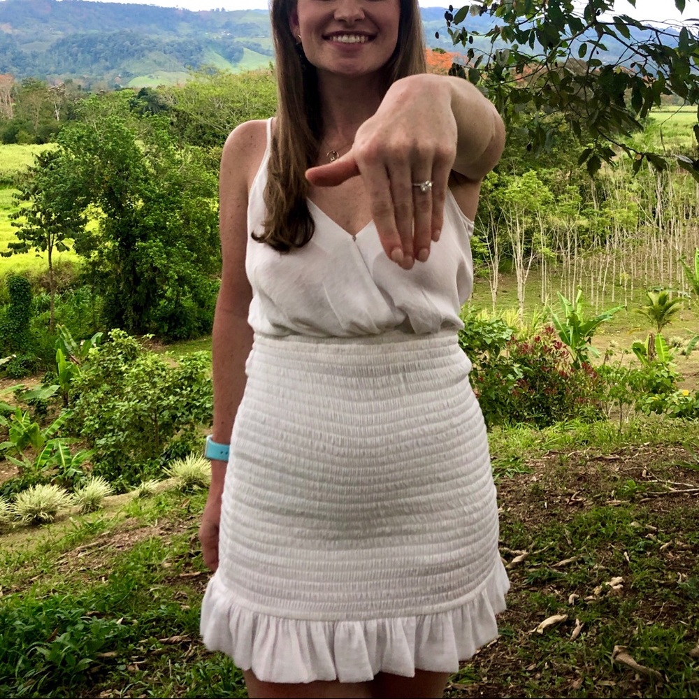 Medium fabrik white dress
